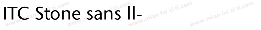 ITC Stone sans ll字体转换